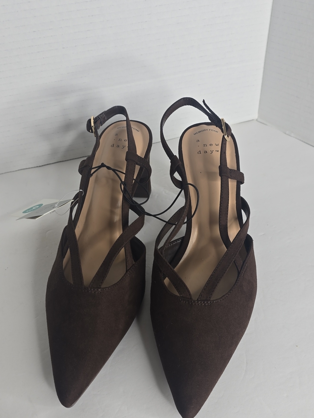 Women's Veera Heels With Memory Foam Insole Brown A New Day Size 9.5 - Picture 3 of 9